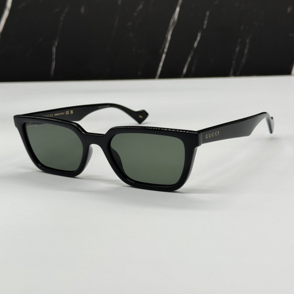 NEW GG1539S 001 GUCCI BLACK GREY CAT EYE UNISEX GUCCI SUNGLASSES - Picture 4 of 12